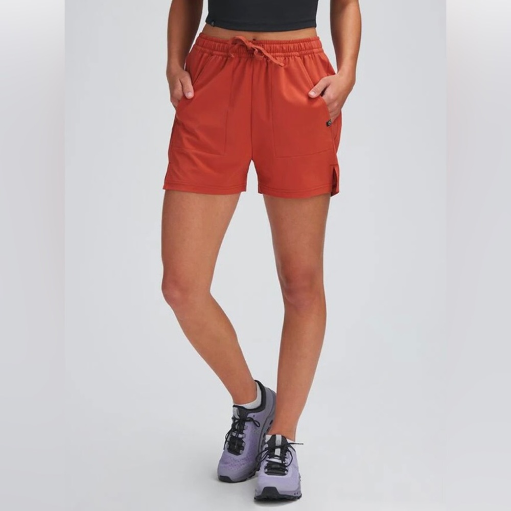 Women's Athletic Shorts in Rust by [Brand]